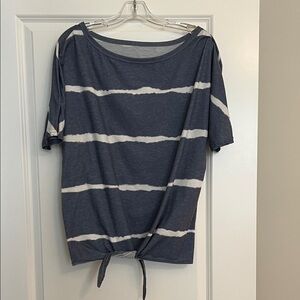 Women's Navy Tie-Dye Top